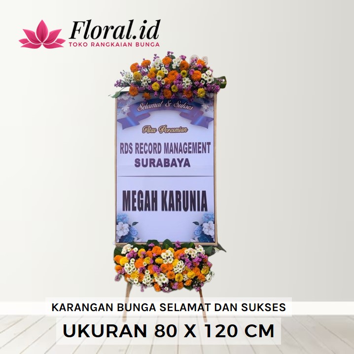karangan bunga selamat dan sukses uk 80 x 120 cm 400rb 2