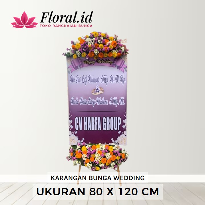 karangan bunga wedding uk 80 x 120 cm 400rb 2