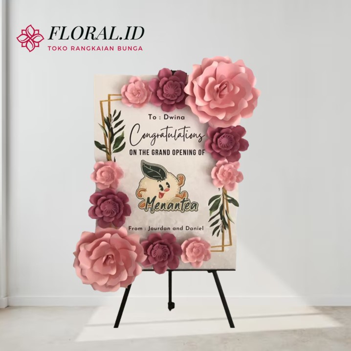 paper flower board 100