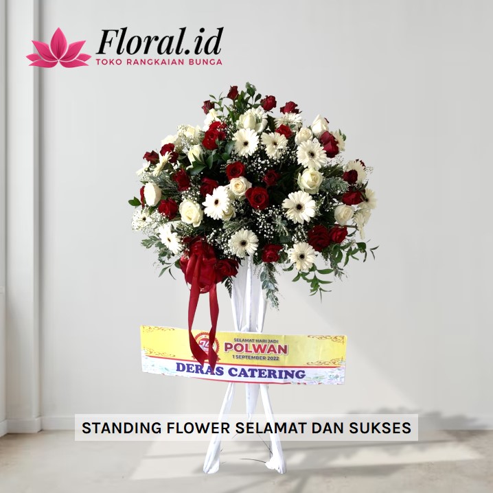 standing flower selamat dan sukses small